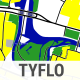 Podkłąd mapowy typu tyflo